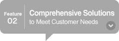 Feature02 Comprehensive Solutions to Meet Customer Needs