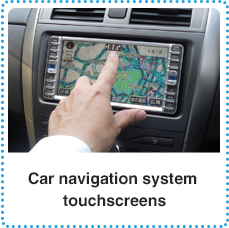 Car navigation system touchscreens