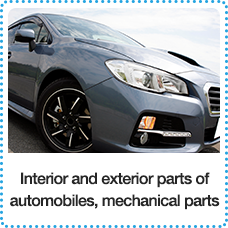 Interior and exterior parts of automobiles, mechanical parts