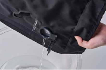 余分な水を排水します。